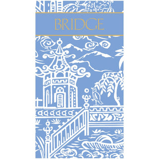 Caspari Pagoda Toile Bridge Score Pad SP145