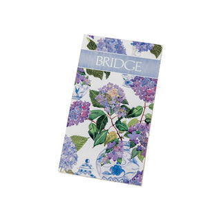 Caspari Hydrangeas and Porcelain Bridge Score Pad - 1 Each SP147