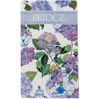 Caspari Hydrangeas And Porcelain Bridge Score Pad SP147