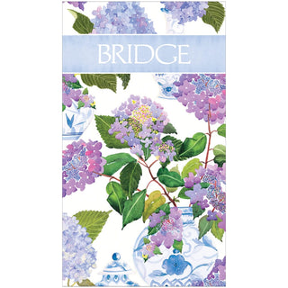 Caspari Hydrangeas And Porcelain Bridge Score Pad SP147