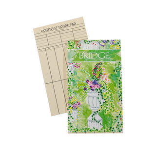 Caspari Jardin De Luxembourg Bridge Score Pad SP149