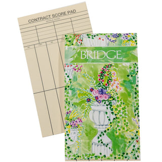 Caspari Jardin De Luxembourg Bridge Score Pad SP149