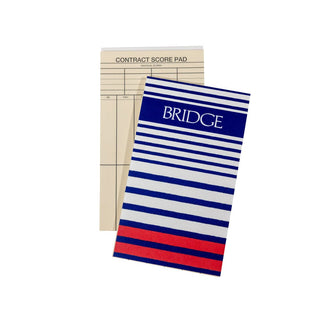 Caspari Breton Stripe Bridge Score Pads - 1 Each SP150