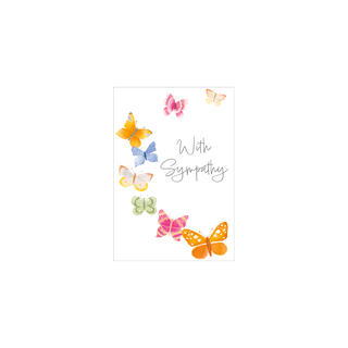 Caspari Sympathy - Set Of Six Greeting Cards And Envelopes SYMPATHY