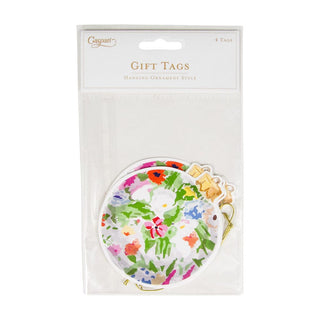 Caspari Savannah Ornament Tag W/Header 4 Pk TAG10053