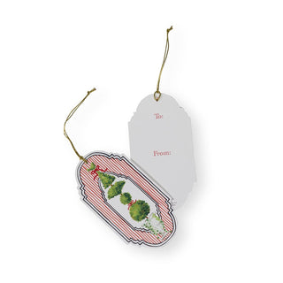 Caspari Eloise Ornament Tag W/Header 4 Pk TAG10057