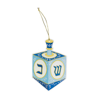 Caspari Dreidel Ornament Tag W/Header 4 Pk TAG10113