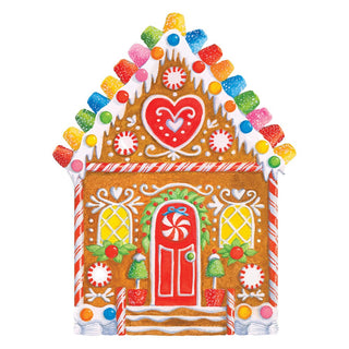 Caspari Gingerbread House Ornament Tags - includes 4 Ornament Tags TAG10140