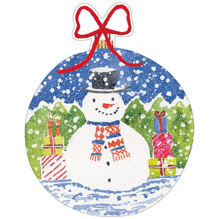 Caspari Snowman Ornaments Gift Tags - 4 Per Package TAG116