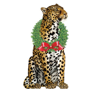 Caspari Wild Christmas Ornament Tag W/Header 4 Pk TAG95950