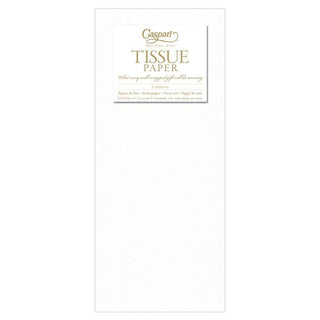 Caspari White Tissue Pkg 8 Sheets TIS014
