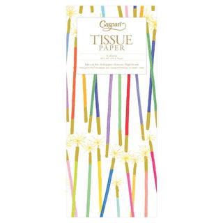 Caspari Party Candles Tissue Pkg 4 Sheets TIS050