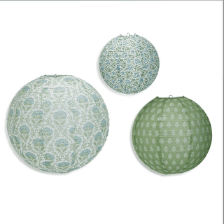 Two's Company Countryside Paper Lanterns - Set of 6