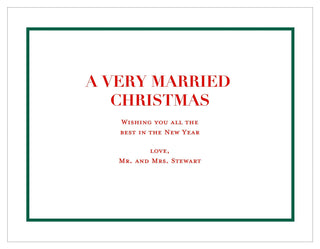 Personalization by Caspari Royal Plaid Landscape Holiday Photo Cards VROYALPG