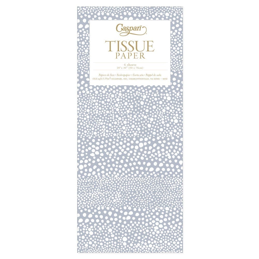 Caspari Gift Tissue Paper 4 Sheets Pebble Silver