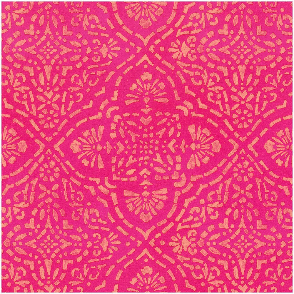 Caspari Annika Fuchsia & Coral Gift Wrapping Paper - 30 x 8 Roll