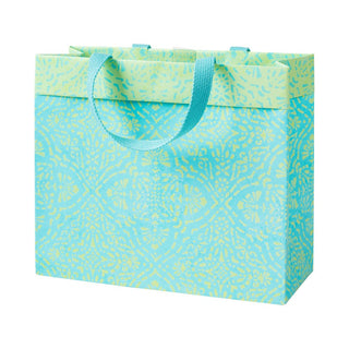 Caspari Annika Turquoise Large Gift Bags - 1 Each 10037B3