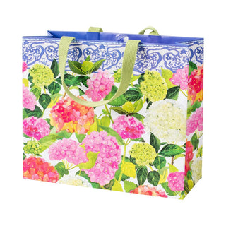 Caspari Hydrangea Summer Large Gift Bags - 1 Each 10038B3