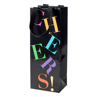 Caspari Cheers To You Wine & Bottle Gift Bags - 1 Each 10042B4