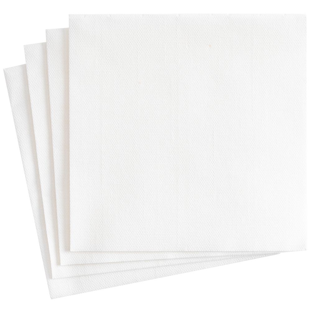 Caspari Napkins, Paper Linen, White - 12 napkins