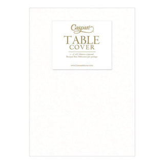 Caspari Paper Linen Solid Table Cover in White - 1 Each 100TCL