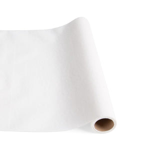 Caspari Paper Linen Solid Table Runner in White - 1 Each 100TR
