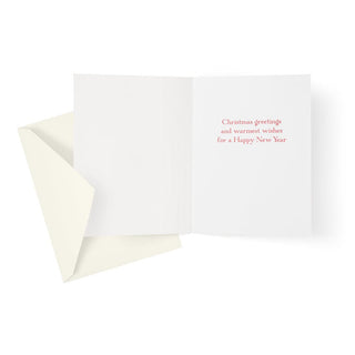 Caspari Topiary Stag Boxed Christmas Cards - 16 Cards & 16 Envelopes 101216