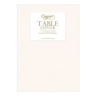 Caspari Paper Linen Solid Table Cover in Ivory - 1 Each 101TCL