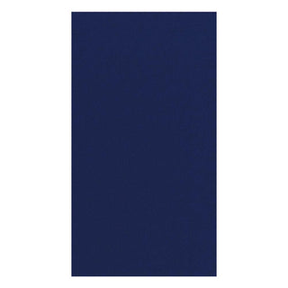 Caspari Paper Linen Solid Guest Towel Napkins in Navy Blue - 12 Per Package 103GG