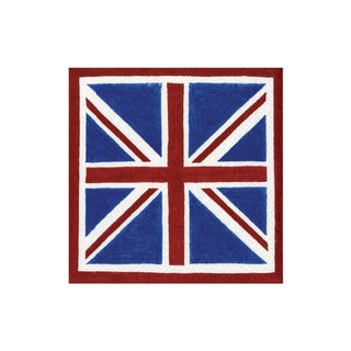 Caspari Union Jack Paper Cocktail Napkins - 20 Per Package 10510C