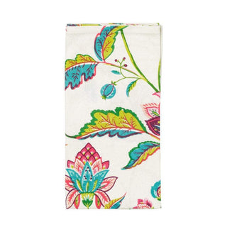 Caspari Passage to India Cotton Dinner Napkins in Ivory - Set of 4 10601