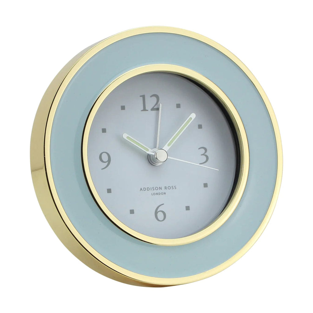 Addison Ross Powder Blue & Gold Alarm Clock - 1 Each 10630