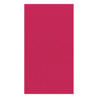 Caspari Paper Linen Solid Guest Towel Napkins in Fuchsia - 12 Per Package 106GG