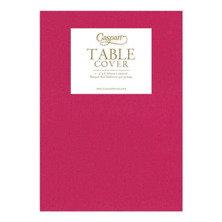 Caspari Paper Linen Solid Table Cover in Fuchsia - 1 Each 106TCL