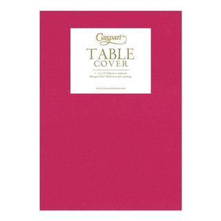 Caspari Paper Linen Solid Table Cover in Fuchsia - 1 Each 106TCL