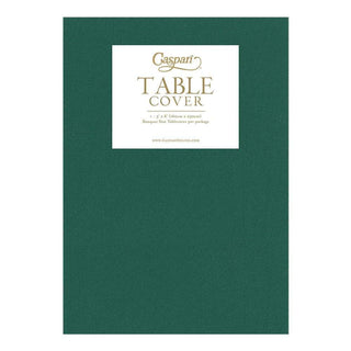 Caspari Paper Linen Solid Table Cover in Hunter Green - 1 Each 109TCL