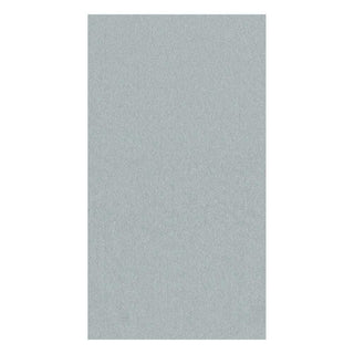 Caspari Paper Linen Solid Guest Towel Napkins in Silver - 12 Per Package 111GG