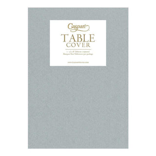 Caspari Paper Linen Solid Table Cover in Silver - 1 Each 111TCL