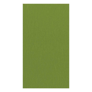 Caspari Paper Linen Solid Guest Towel Napkins in Leaf Green - 12 Per Package 113GG
