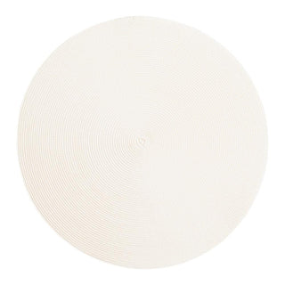 Deborah Rhodes Braided Round Placemat in Bone - 1 Each 11444