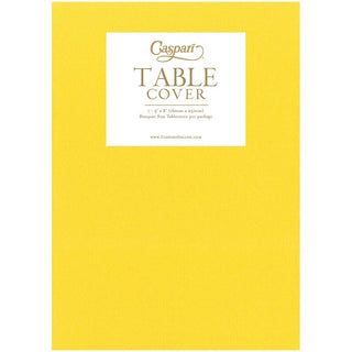 Caspari Yellow Paper Linen Table Covers - 1 Each 117TCL