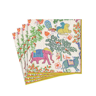 Caspari Le Jardin De Mysore Paper Cocktail Napkins - 20 Per Package 11930C