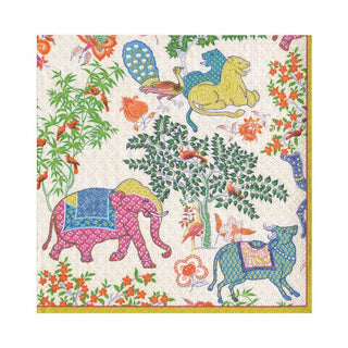 Caspari Le Jardin De Mysore Paper Luncheon Napkins - 20 Per Package 11930L