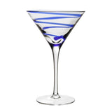 William Yeoward Crystal Bella Blue Martini Glass 11990