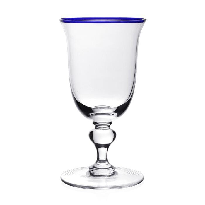 William Yeoward Crystal Vanessa Glass Water Goblet, Blue and