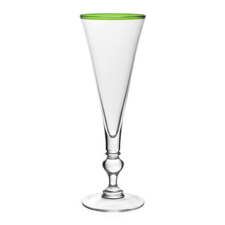 William Yeoward Crystal Siena Champagne Flute in Green 12037