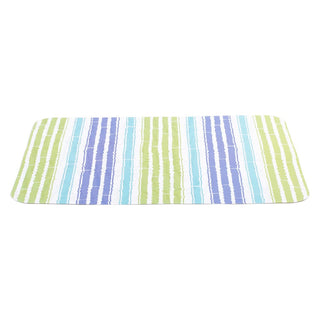 Caspari Bamboo Strip Paper Placemats in Blue & Green- 1 Each 1207PPREC