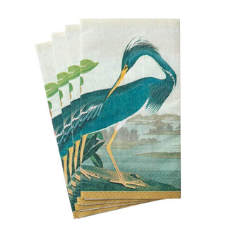 Caspari Audubon Birds Paper Guest Towel Napkins - 15 Per Package 13120G
