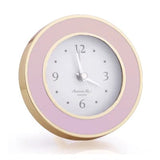 Addison Ross Pastel Pink Enamel & Gold Alarm Clock - 1 Each 13603