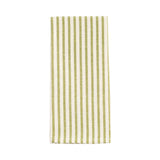 Busatti Italian Woven Cotton & Linen Tea Towel - 1 Each Thin Stripe in Green 13727